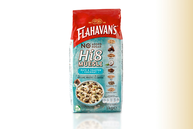 Flahavan's Hi8 Muesli Date & Toasted Coconut
