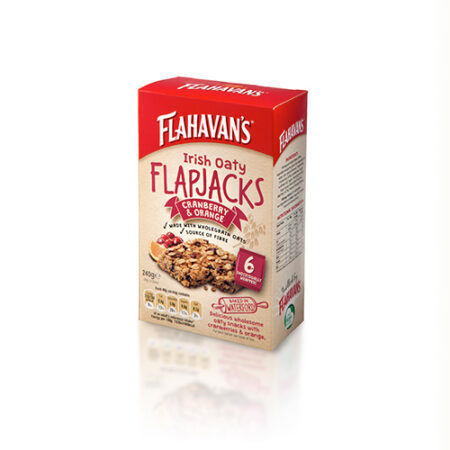 Flahavan's Irish Oaty Flapjacks Cranberry & Orange