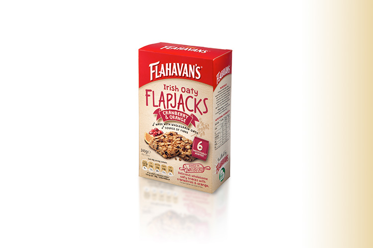 Flahavan's Irish Oaty Flapjacks Cranberry & Orange