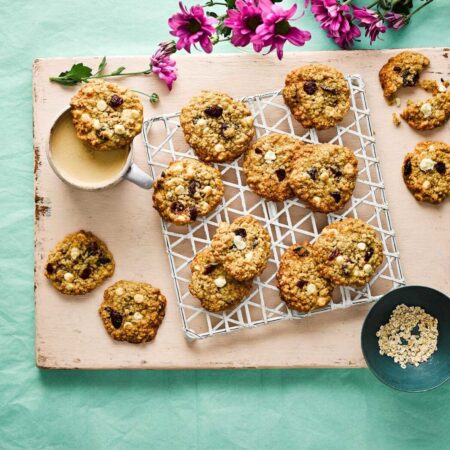 white choc cookies