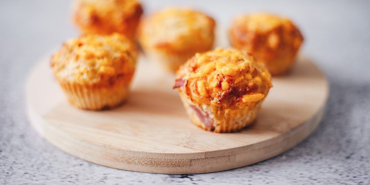cheese and ham muffins