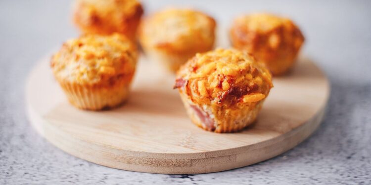 cheese and ham muffins