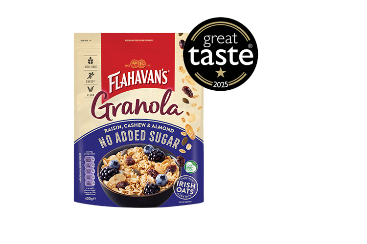 Flahavans Granola No added sugar Great Taste