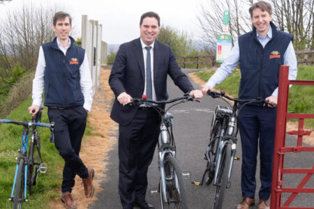 Minister Martin Heydon visited the Waterford Greenway