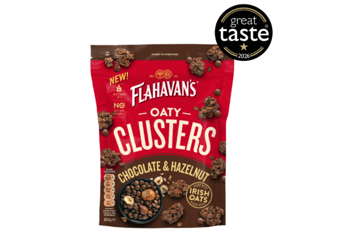Flahavans Oaty clusters chocolate and hazelnut