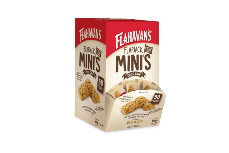 Mini Flapjacks Chocolate Chip Display Unit - FoodService