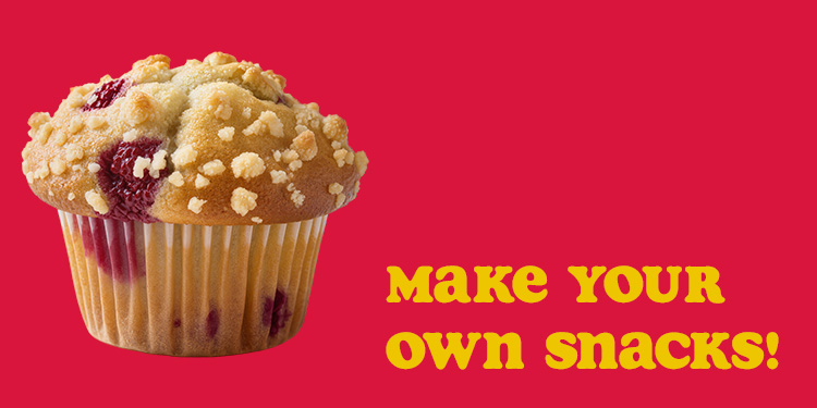 Make your own snacks - cross link into recipes